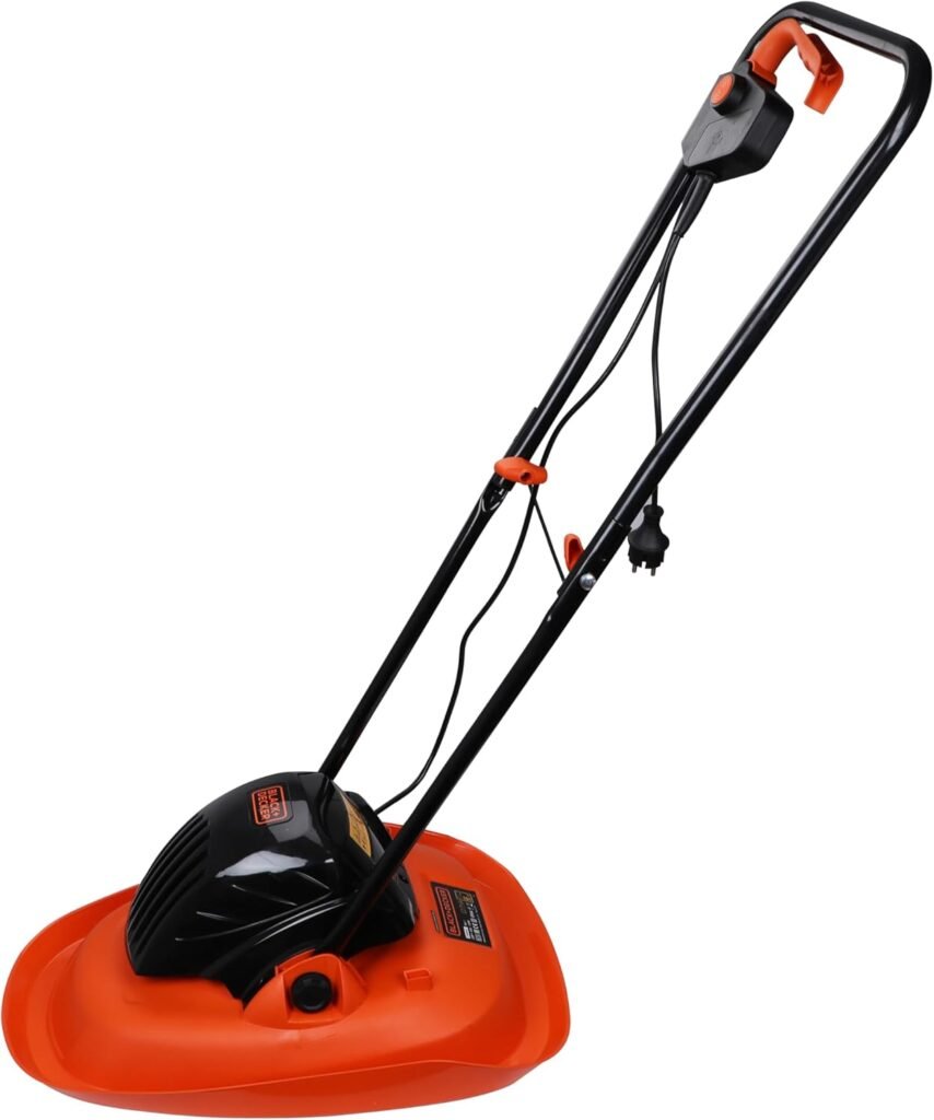 BLACK+DECKER BEMWH551-QS 1200W Electric Hover Mower, 12 (30cm) Winged Blade, Multi Directional Cutting, Ideal for Smaller Lawns up to 250 Metre Square,46 cm Cable Length, 1 Year Manufacturer Warranty