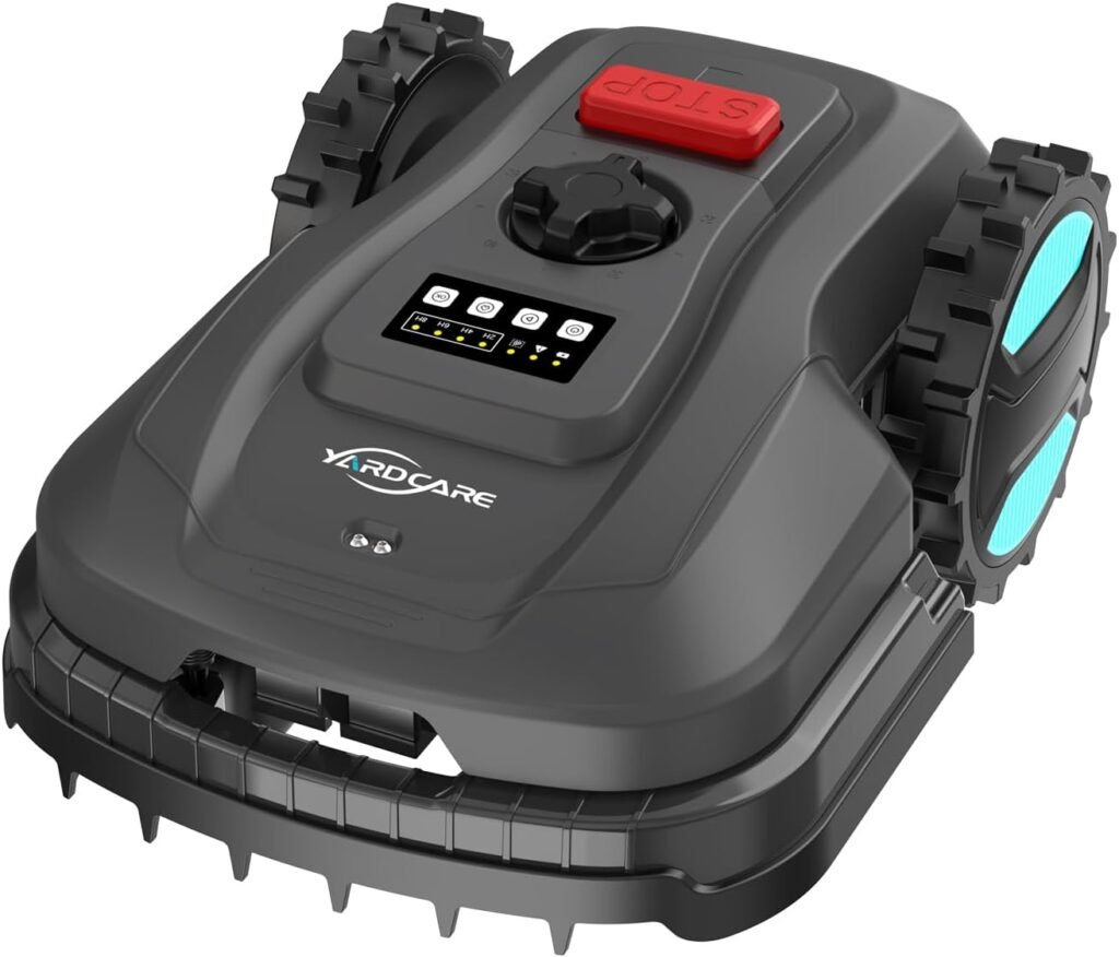 E400 Smart Robotic Lawn Mower – App-Controlled, Self-Charging, Obstacle Detection, Adjustable Height, Ideal for Yards up to 4300 sq.ft