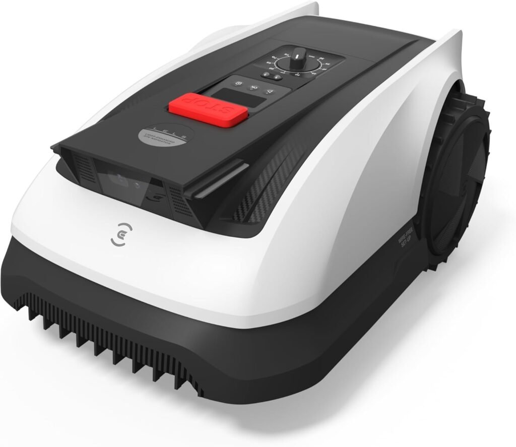 ECOVACS Goat A3000 LiDAR Robot Lawn Mower, Dual-LiDAR Navigation,Suitable for 3/4 Acre, 13” Cutting Width, 45min Fast Charging, Precise Edge Mowing, Smart Lawn Mower for Large Garden