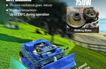 Remote Control Lawn Mower with Snow Plow review