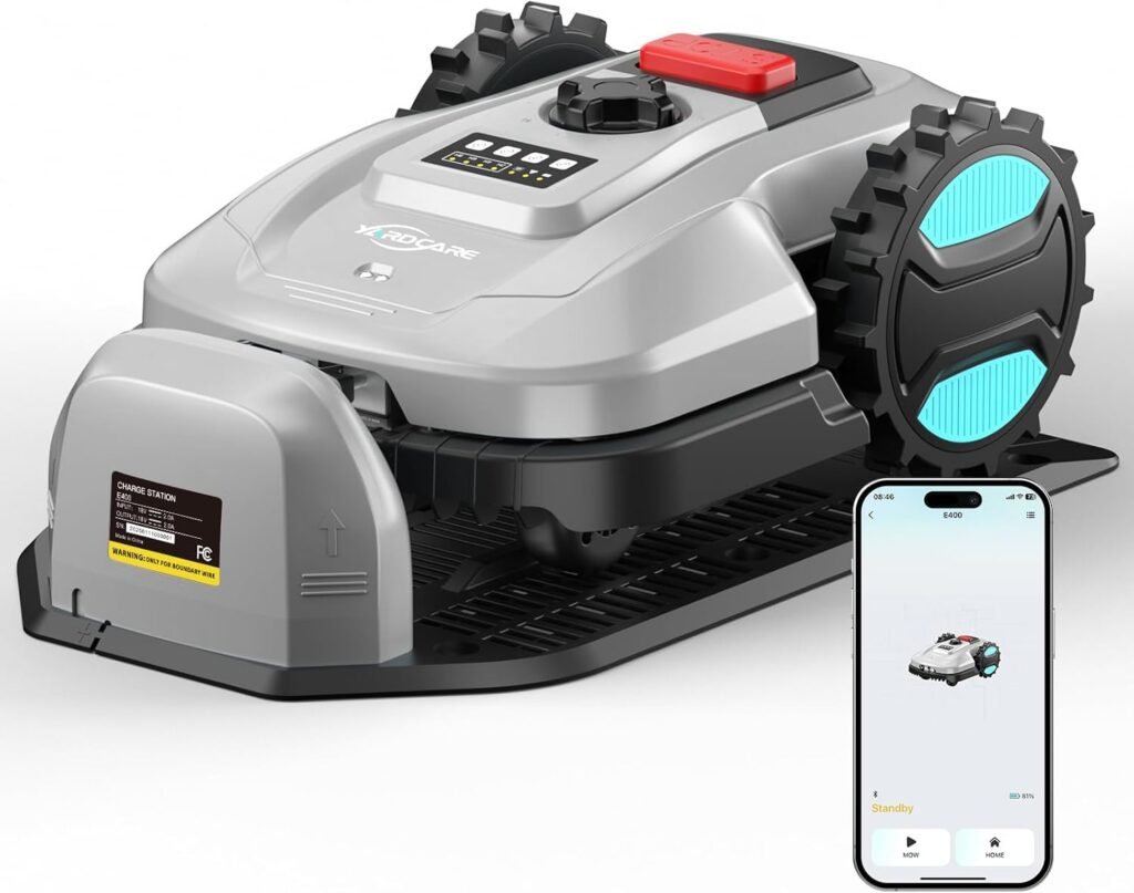 Robotic Lawn Mower with App Control, Automatic Charging, Obstacle Detection Smart Scheduling – Adjustable Cutting Height – for Lawns Up to 1/8 Acre Robotic Lawn Mower with App Control, Automatic Charging, Obstacle Detection Smart Scheduling – Adjustable Cutting Height – for Lawns Up to 1/8 Acre