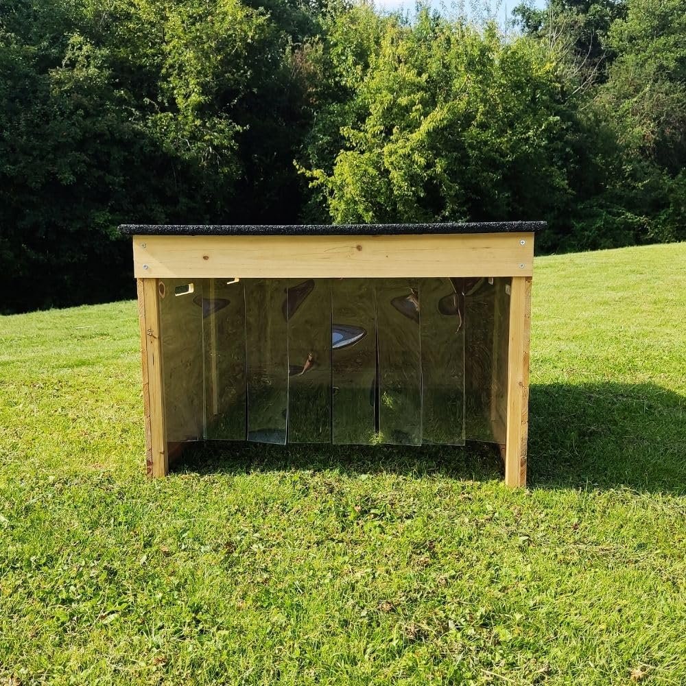 The Cube Medium Robotic Mower Shed, 37x26x18in, Weatherproof Garage with Removable Curtains for Husqvarna Automower, Gardena, and More (Nature) The Cube Medium Robotic Mower Shed, 37x26x18in, Weatherproof Garage with Removable Curtains for Husqvarna Automower, Gardena, and More (Nature)