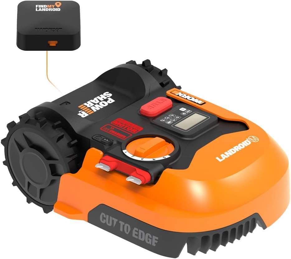 WORX Landroid M 20V Robotic Lawn Mower w/GPS 1/4 Acre / 10,890 Sq.Ft Power Share- WR143 (Battery  Charger Included)