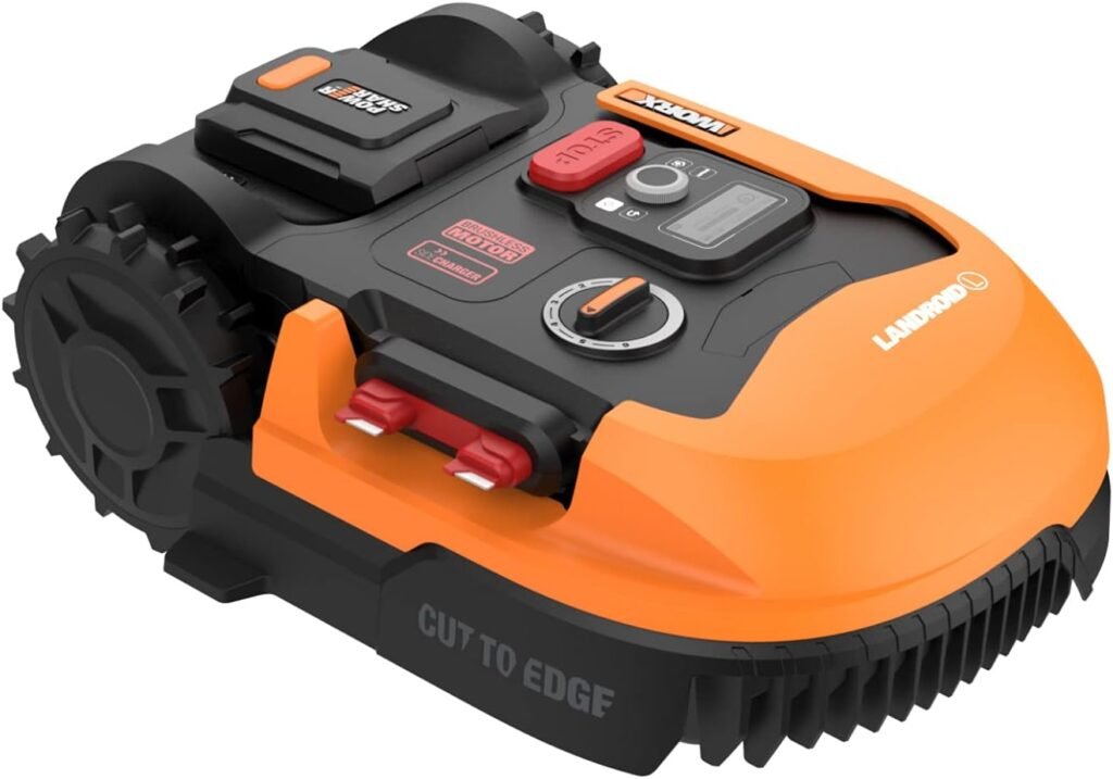 Worx Landroid S 20V 2.0Ah Robotic Lawn Mower 1/8 Acre / 5,445 Sq Ft. Power Share - WR165 (Battery  Charger Included)