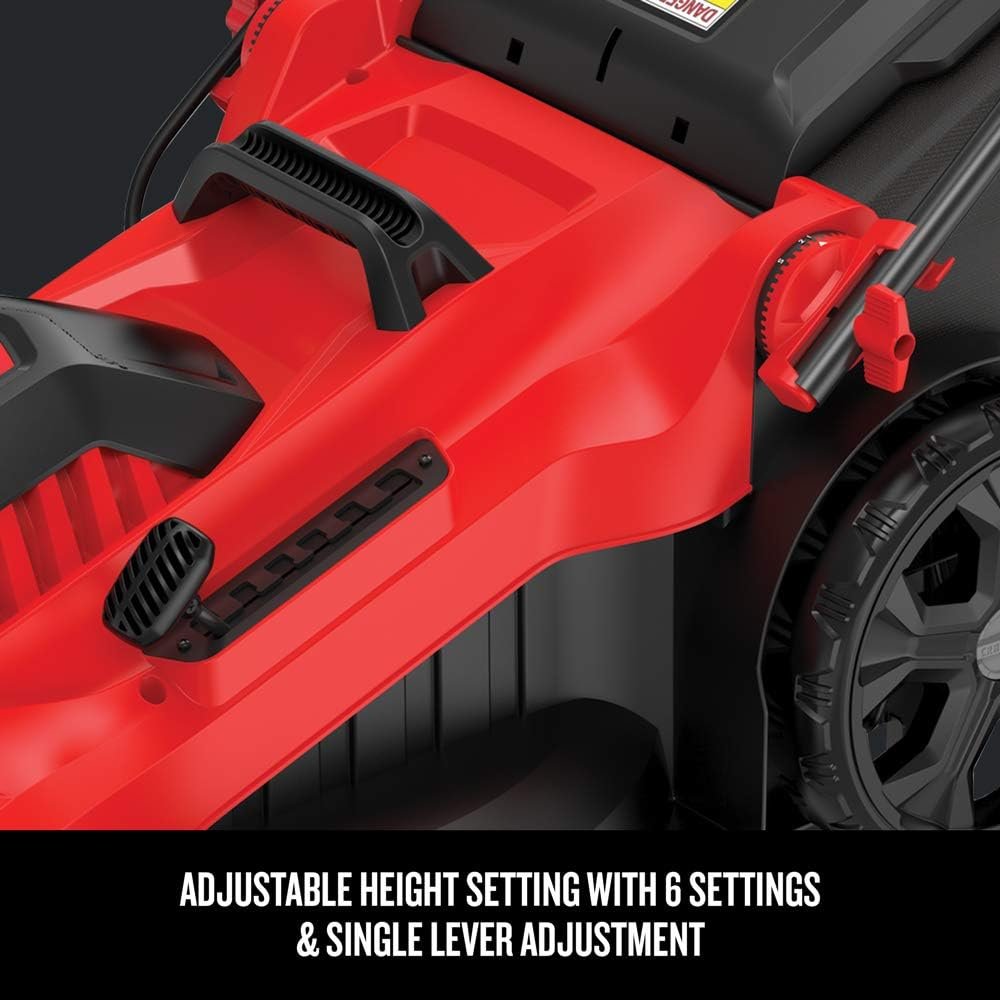 CRAFTSMAN Electric Lawn Mower, 20-Inch, Corded, 13-Ah (CMEMW213), Red