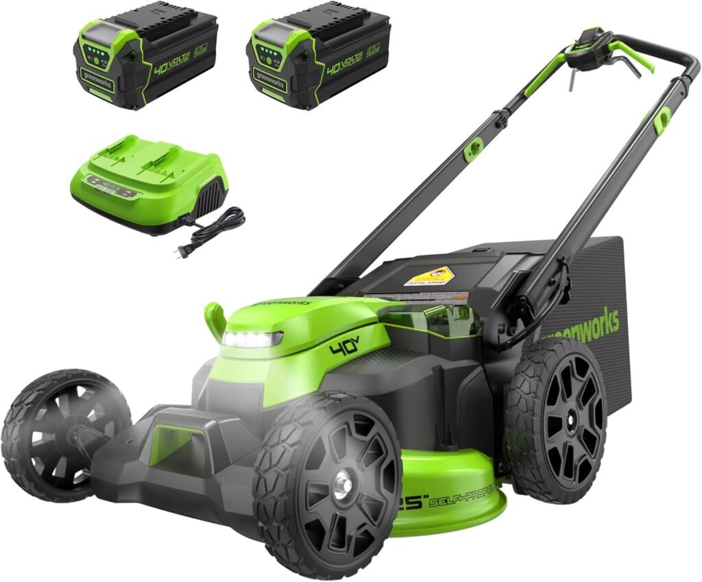 Greenworks 40V 16 Cordless Lawn Mower, Ultra-Light Push Mower with 4.0Ah Battery  Charger(75+ Tool Compatibility, 45Min Runtime)