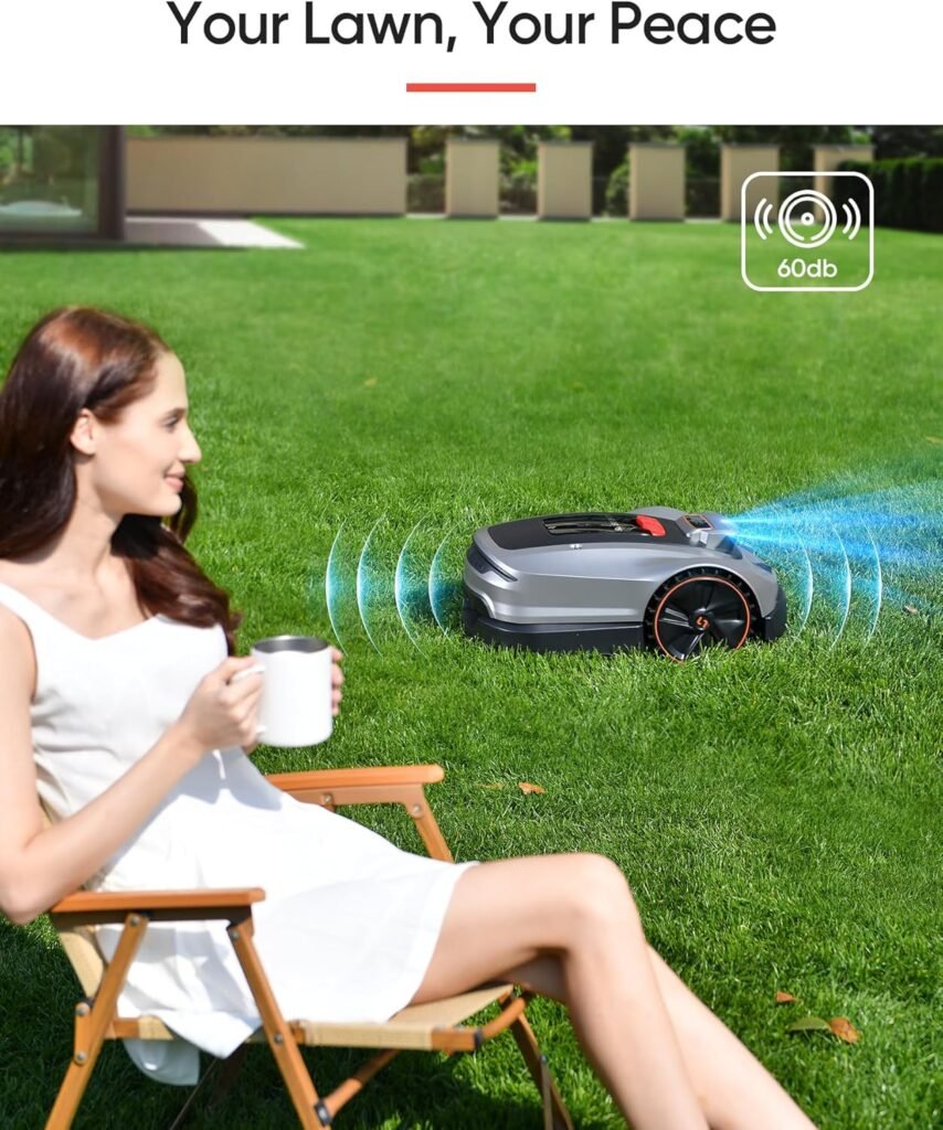 Sunseeker X3 Plus Robot Lawn Mower no Wire,0.3 Acre/13,000 Sq. Ft,Smart APP Control, AI  RTK Navigation, 6 Muti-Zone, Path Planning, for Small/Medium Yards