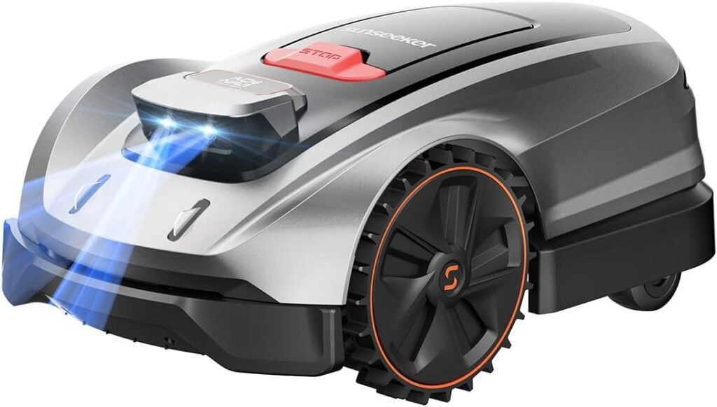 Sunseeker X3 Plus Robot Lawn Mower no Wire,0.3 Acre/13,000 Sq. Ft,Smart APP Control, AI  RTK Navigation, 6 Muti-Zone, Path Planning, for Small/Medium Yards