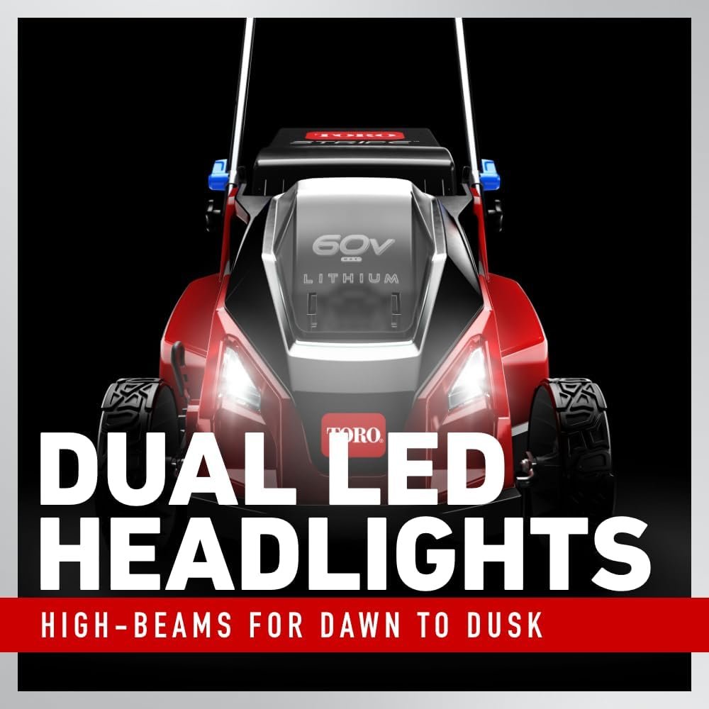 Toro 60V MAX* 21 in. Stripe® Self-Propel Lawn Mower - Battery/Charger Not Included