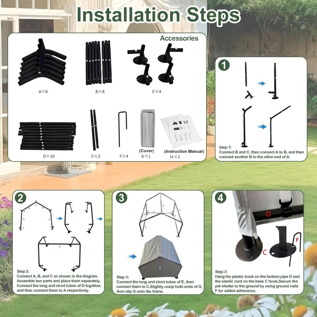 Carbon Steel Material Robot Mower Garage, Removable Zippered Wireless Robotic Lawn Mower Cover Durable Rainproof and UV-Resistant Cover, 30“x29“x24“ Fits All Robotic Lawn Mowers(Extra Large Size)