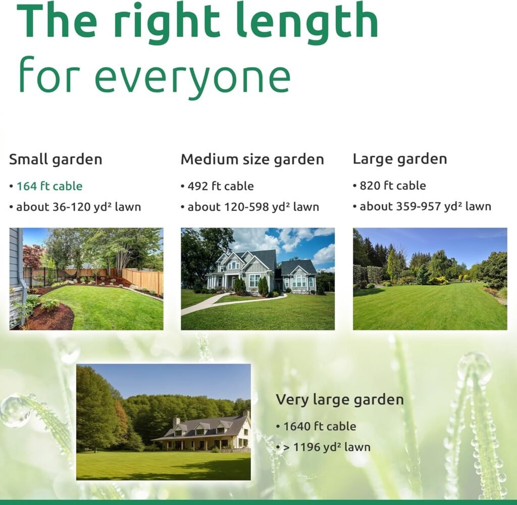 ECENCE Boundary Wire 164ft Compatible with All Robotic Lawnmower, Suitable for Husqvarna and Other Brands, Define and Guide Perimeter Wire Ø 0.13 Zoll (Inch) Conductor Cross-Section of 17AWG