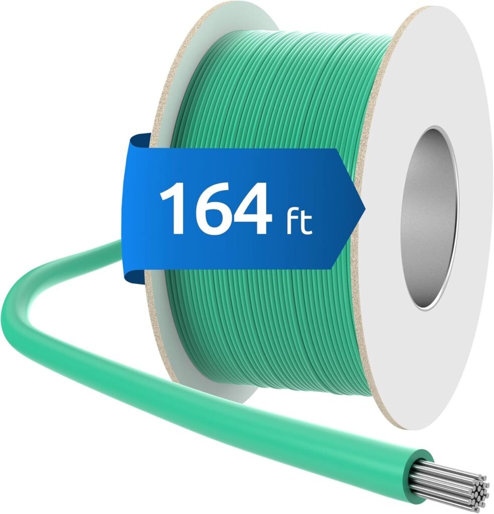 ECENCE Boundary Wire 164ft Compatible with All Robotic Lawnmower, Suitable for Husqvarna and Other Brands, Define and Guide Perimeter Wire Ø 0.13 Zoll (Inch) Conductor Cross-Section of 17AWG