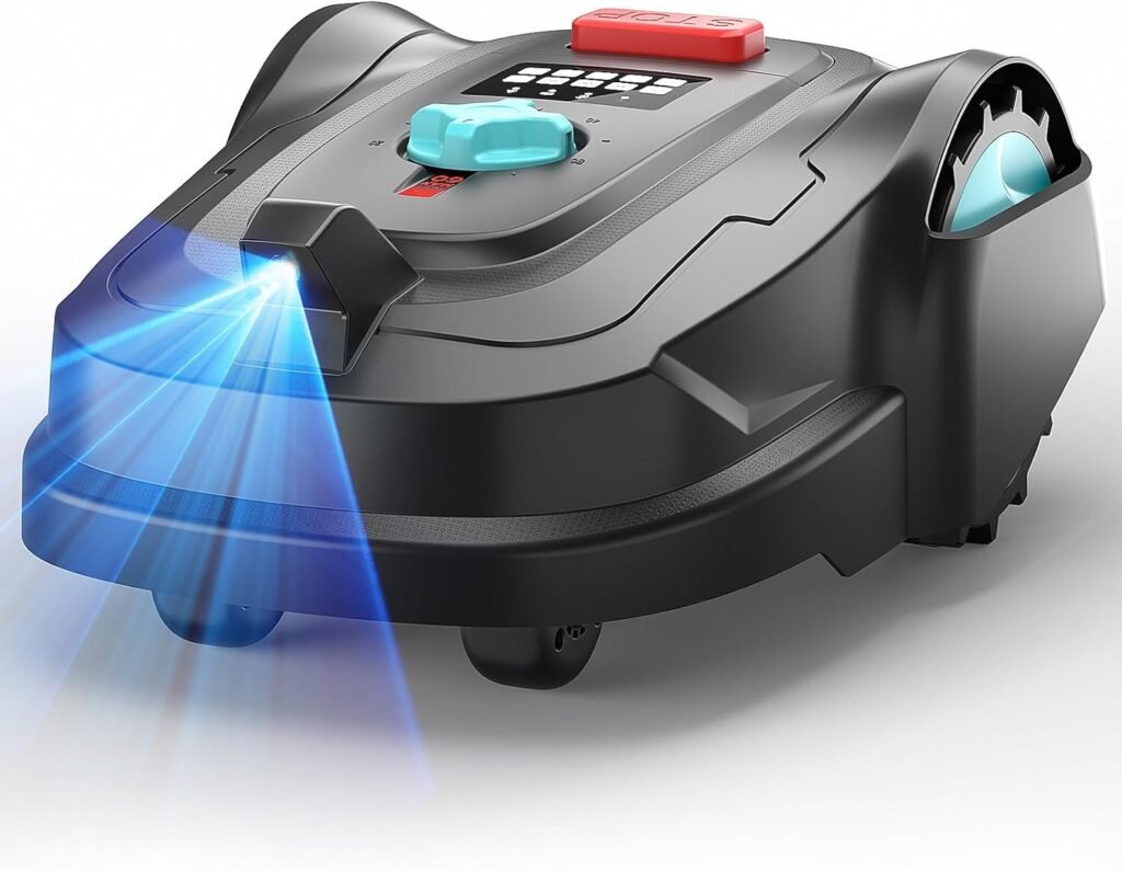 M800Plus Robot Lawn Mower – GPS Navigation, Wire-Free Boundary, Smart App Control, Rain Sensor, Auto Return  OTA Updates (1/5 Acre Coverage), Obstacle Avoidance, Adjustable Cutting Height