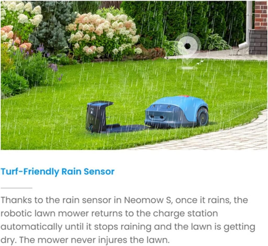 Perimeter Wire Free Robotic Lawn Mower, APP Control with Virtual Boundaries, All-Wheel Drive, Multi-Zone Management, Low Noise Less Than 62 dB
