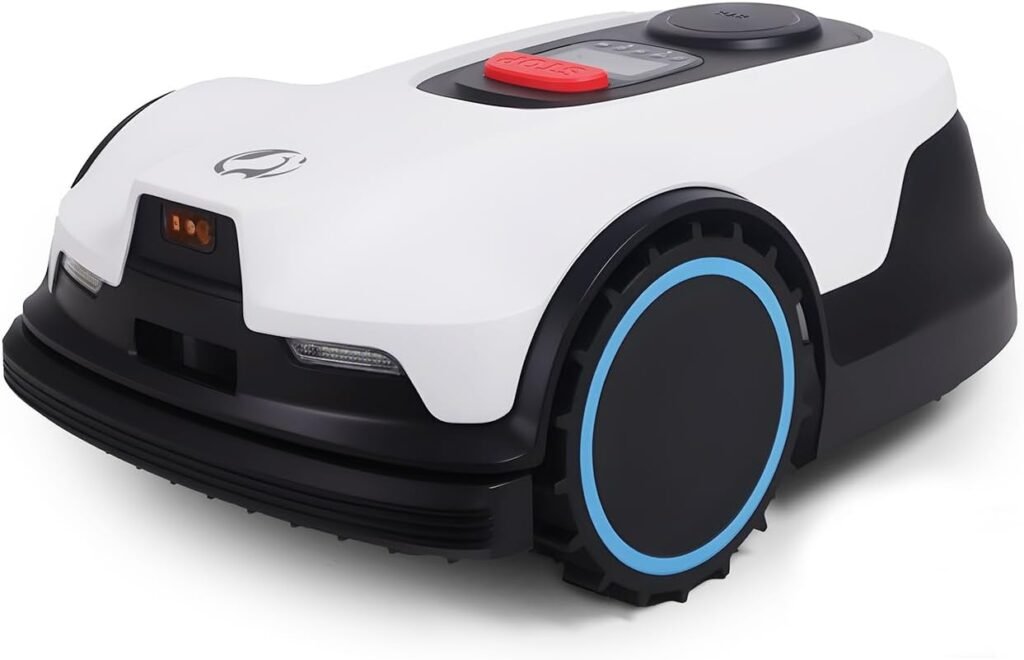 Proudeer-Dw1500 Robot Lawn Mower，Wire Free RTK Lawn Mower for 0.2-0.75 Acres, Systematic Mowing, Quiet, 3D Obstacle Avoidance, Multi Area Management, Night Mowing, Automatically adjusts Mowing Height