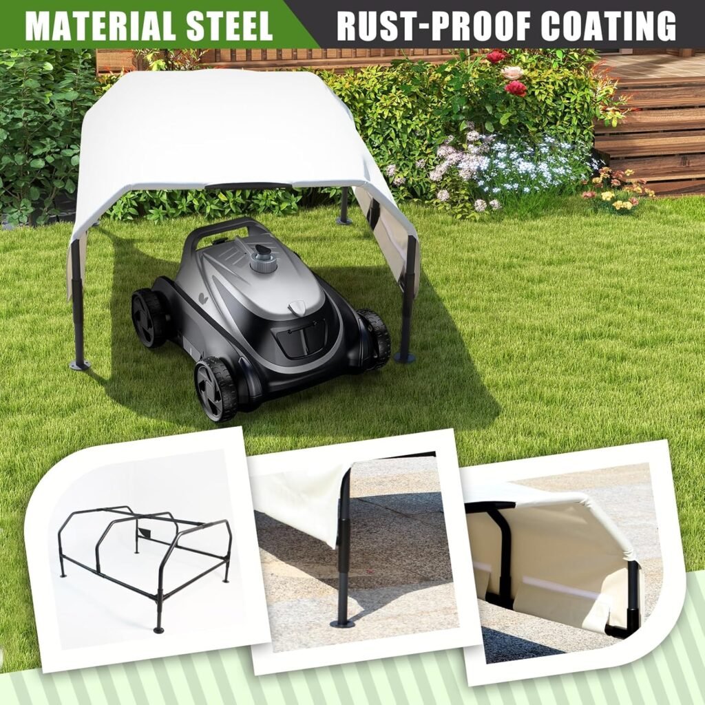 Robot Mower Garage, Robot Mower Accessories, Outdoor Storage shed, Durable rain-Proof and Ultraviolet-Proof Cover, Fits All Robotic Lawn Mowers (Extra Large Size)