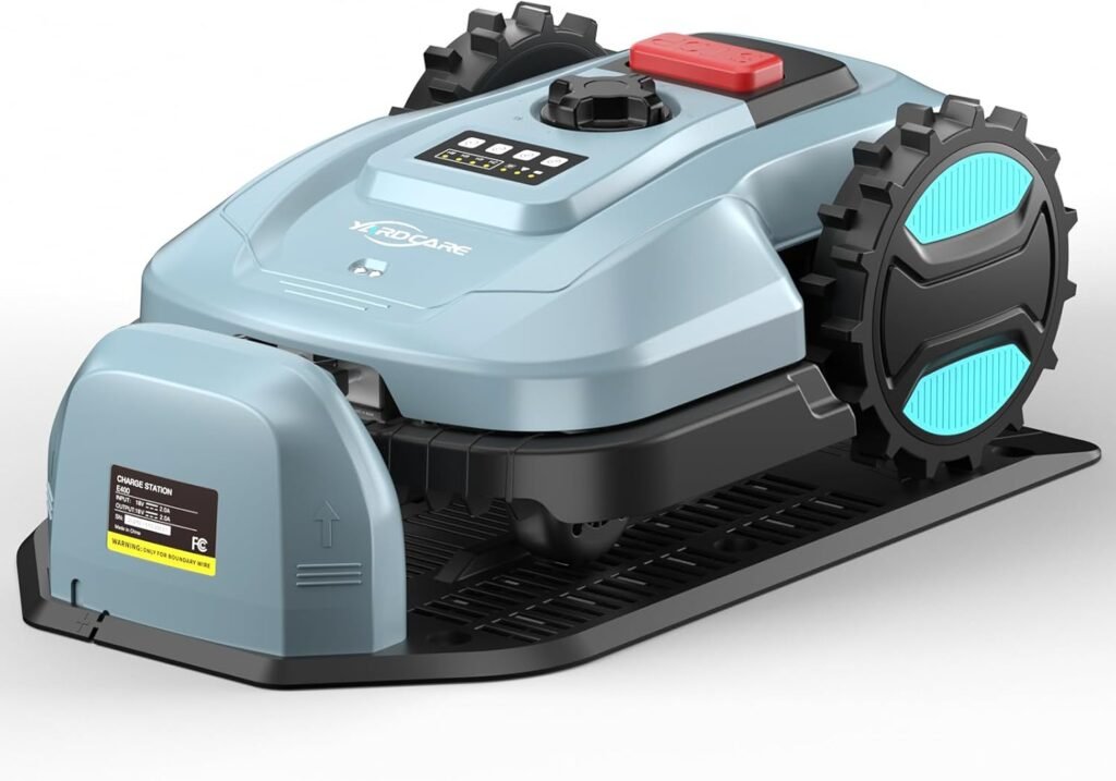 Robotic Lawn Mower with App Control, Auto-Charging  Obstacle Avoidance, Adjustable Cutting Height, Weather Sensor Smart Automatic Lawn Mower for Lawns up to 4300 sq.ft