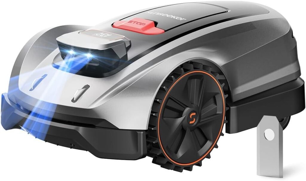 Sunseeker X3 Plus Robot Lawn Mower no Wire,0.3 Acre/13,000 Sq. Ft,Smart APP Control, AI RTK Navigation, 6 Muti-Zone, Path Planning, for Small/Medium Yards, Included a Set of Blades. Sunseeker X3 Plus Robot Lawn Mower no Wire,0.3 Acre/13,000 Sq. Ft,Smart APP Control, AI RTK Navigation, 6 Muti-Zone, Path Planning, for Small/Medium Yards, Included a Set of Blades.