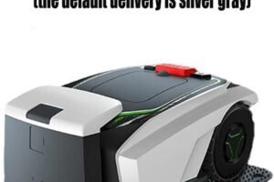 Cordless Electric Lawn Trimmer, Lawn Mower Automatic Rechargeable Robot Mower with Docking Station Smart App Control Gardening Tools for Golf Course and Garden Lightweight Low Noise Easy to use
