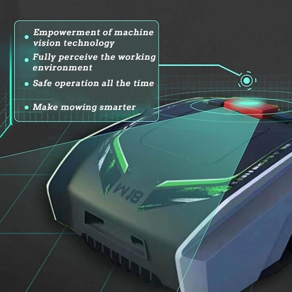 Robotic Lawnmower for Medium Gardens up to 1500m2 - Automatic, WiFi-Connected Robot Lawn Mower with App Control, and Adjustable Cutting Heights