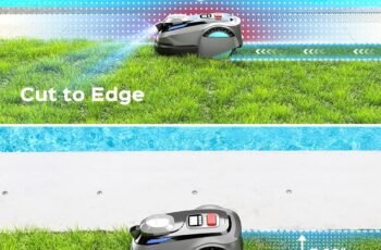 2026 New YARDCARE N1600 PRO No Wire Robot Lawn Mower, RTK+AI Vision Navigation, Smart APP Control, Multi-Zone Mapping, 0.4 Acre Coverage, Systematic Cutting Path Robot Lawn Mower for Yards