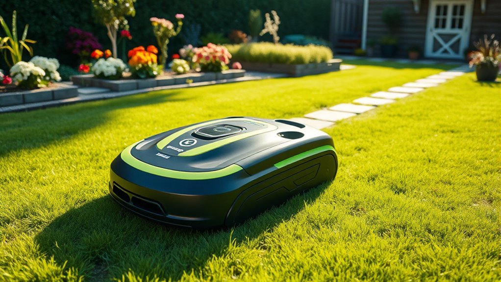 efficient precise garden mowing