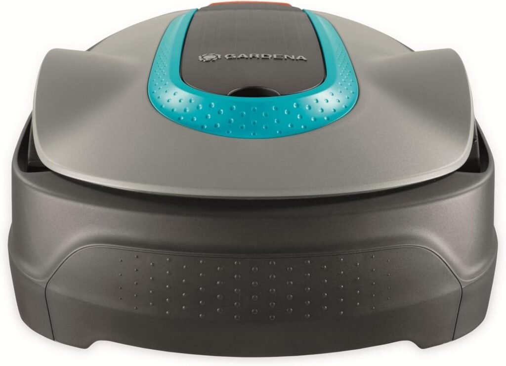 GARDENA 15001-20 SILENO City - Automatic Robotic Lawn Mower, with Bluetooth app and Boundary Wire, The quietest in its Class, for lawns up to Sq Ft, Made in Europe, Grey