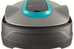 GARDENA 15001-20 SILENO City – Automatic Robotic Lawn Mower, with Bluetooth app and Boundary Wire, The quietest in its Class, for lawns up to 2700 Sq Ft, Made in Europe, Grey