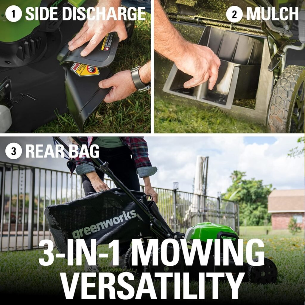 Greenworks 40V Brushless Cordless (Self-Propelled) Lawn Mower (75+ Compatible Tools), 5.0Ah Battery and Charger Included