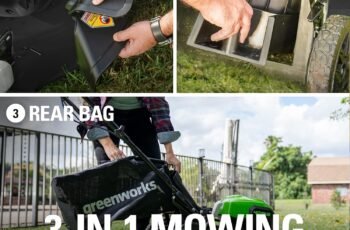 Greenworks 40V 21″ Brushless Cordless (Self-Propelled) Lawn Mower (75+ Compatible Tools), 5.0Ah Battery and Charger Included