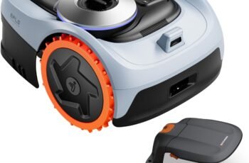 Segway Navimow i206 AWD Robot Lawn Mower (New i105N), Wire-Free with Garage S, All-Wheel Drive for 45% Slopes, EFLS NRTK + Vision, Auto Mapping, Covers 0.15 Acre (Garage Shipped Separately)