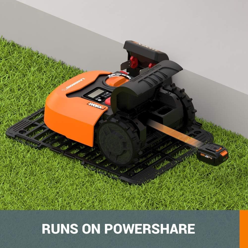 WORX Landroid L 20V Robotic Lawn Mower w/GPS/2 Acre / 21,780 Sq.Ft Power Share - WR153 (Battery  Charger Included)