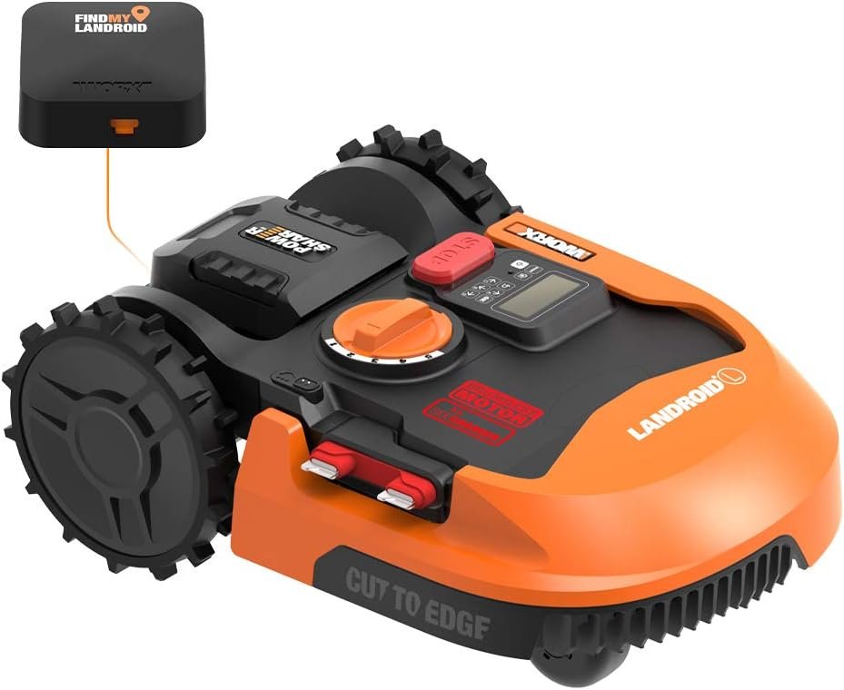 WORX Landroid L 20V Robotic Lawn Mower w/GPS/2 Acre / 21,780 Sq.Ft Power Share - WR153 (Battery  Charger Included)