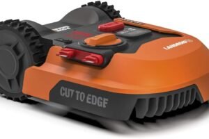 WORX Landroid L WR155E Robotic Lawnmower for Large Gardens/Self-Propelled Lawnmower for Clean Lawn Cutting in No Time at All, Orange, 2000 m2