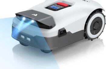 ANTHBOT Robot Lawn Mower Full Band RTK+4-Eye Vision Robotic Lawnmower, Automatic Mapping, 20 Multi-Zone Management, Accurate Obstacle Avoidance, Intelligent Path Planning- No Wire Mower, 0.22 Acre