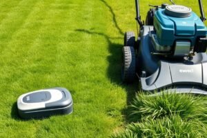 Robotic Mower Vs Petrol Mower