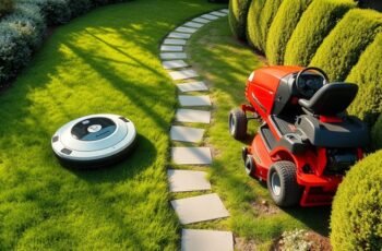 Robot Mower Vs Ride-On Mower for Large Gardens