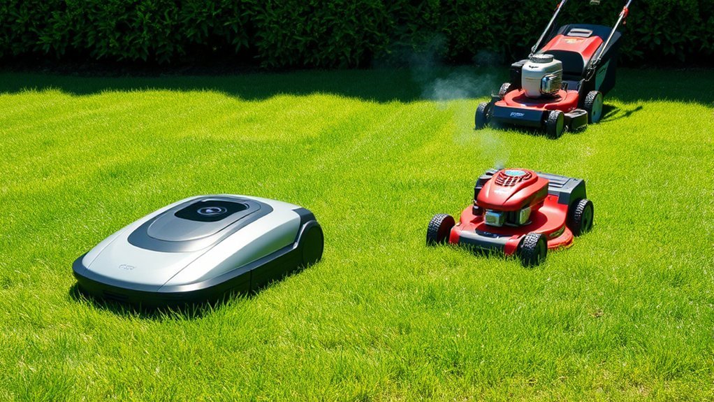 efficient quiet versatile mowing