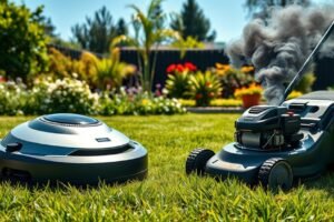 Robot Mower Vs Petrol Mower Emissions