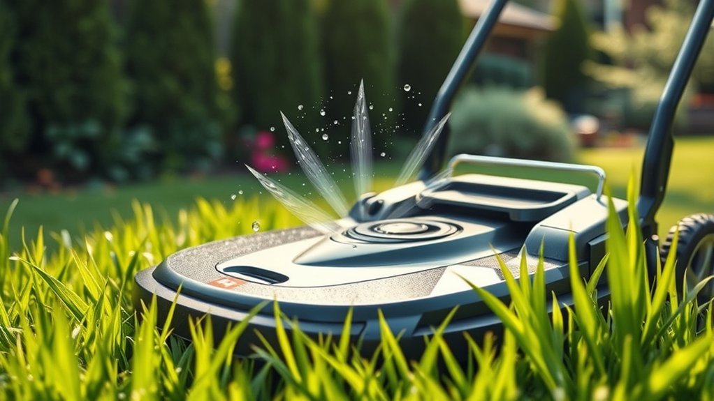 enhanced safety during mowing