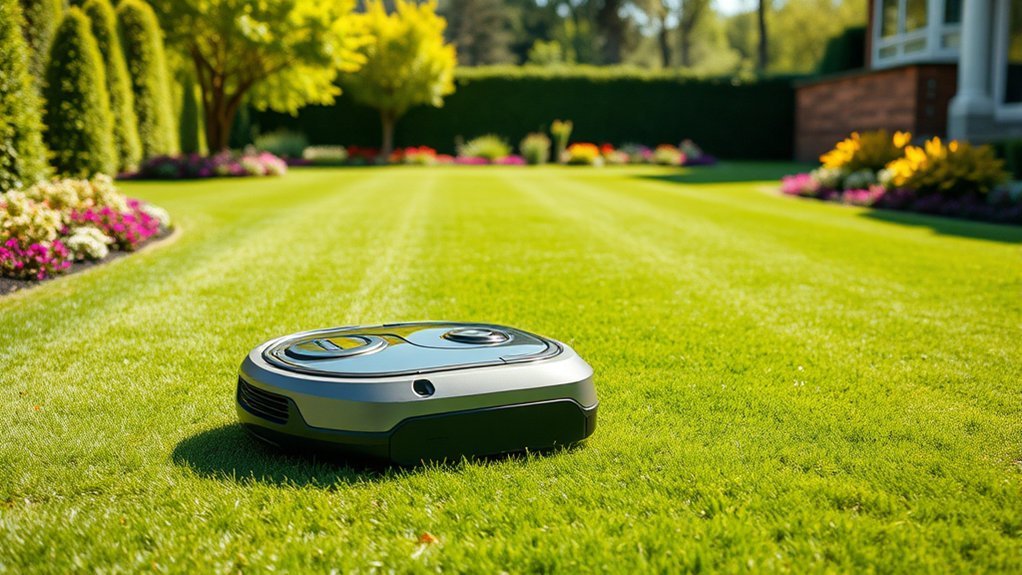 large lawn efficient mowing