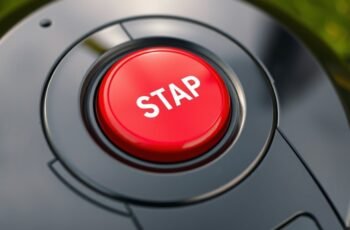 Robot Lawn Mower Emergency Stop Button