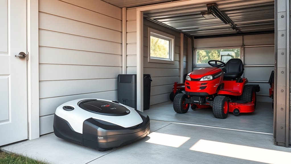 mower size impacts storage