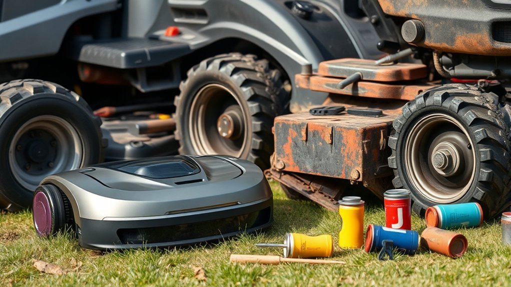 regular robotic mower maintenance