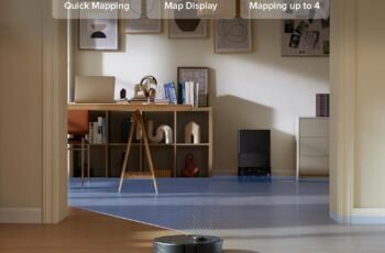 Roborock Qrevo Series Robot Vacuum and Mop, 8000Pa Suction, Upgraded from Qrevo S, Anti-Tangle Brushes, Smart Obstacle Avoidance, Auto Mop Washing, All-in-One Dock, 200RPM Spinning Mops, Black(QV 35A)