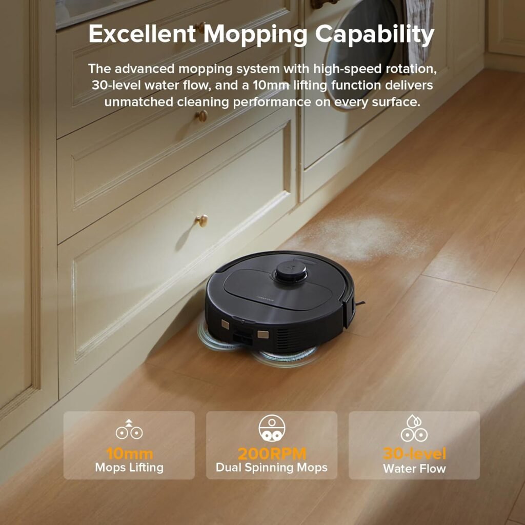 roborock Qrevo Series Robot Vacuum and Mop, 8000Pa Suction, Upgraded from Qrevo S, Anti-Tangle Brushes, Smart Obstacle Avoidance, Auto Mop Washing, All-in-One Dock, 200RPM Spinning Mops, Black(QV 35A) roborock Qrevo Series Robot Vacuum and Mop, 8000Pa Suction, Upgraded from Qrevo S, Anti-Tangle Brushes, Smart Obstacle Avoidance, Auto Mop Washing, All-in-One Dock, 200RPM Spinning Mops, Black(QV 35A)
