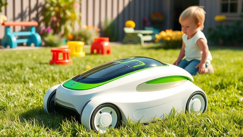 safe quiet reliable mowing