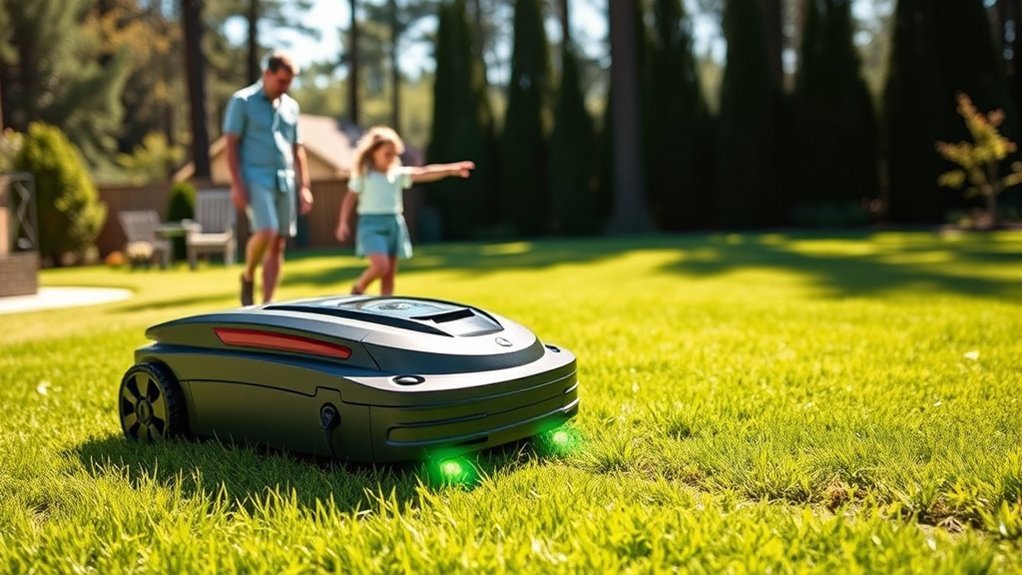 safe robotic mower setup