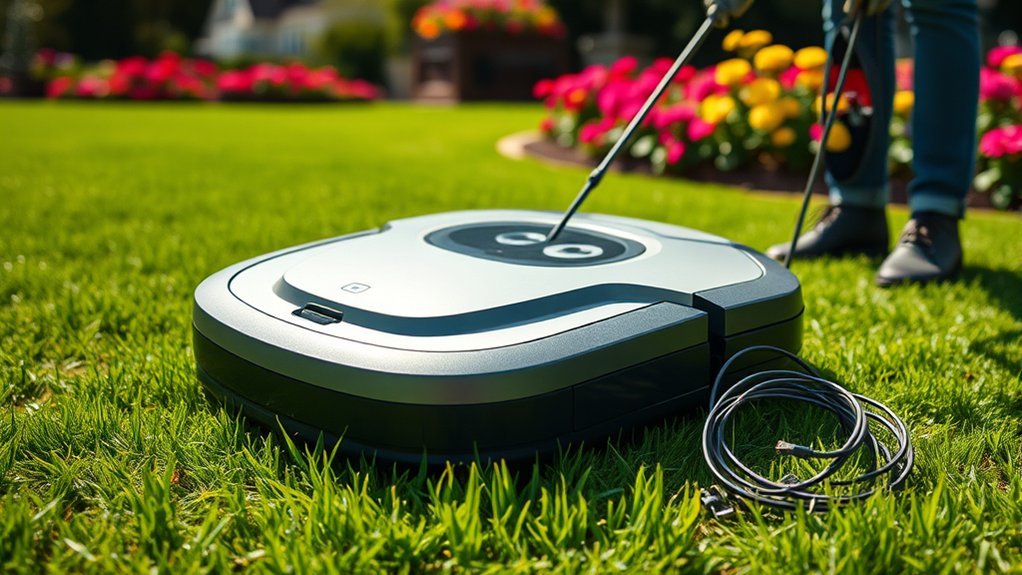 safe secure mower setup