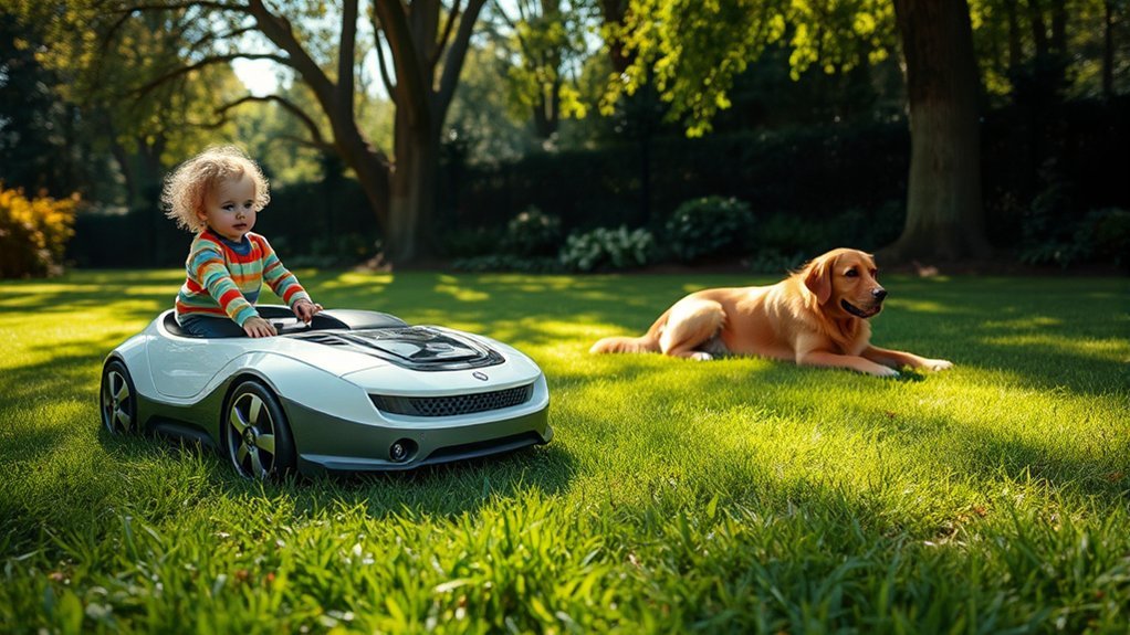 safe supervised robotic mowing